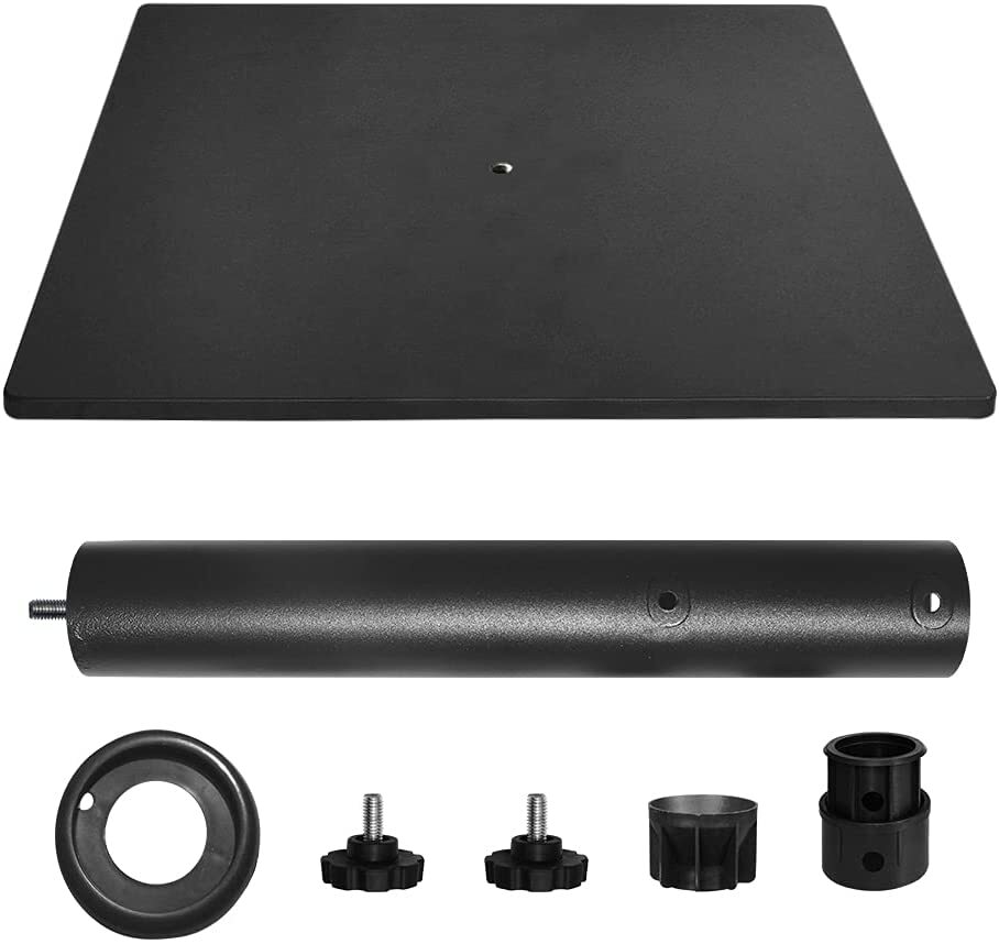 EliteShade Up to 160 lbs Square Umbrella Base Steel Plate Stand Market
