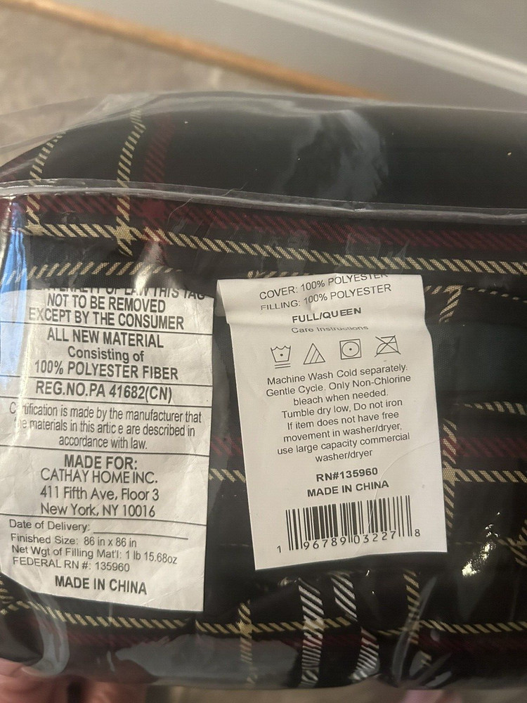 Hudson & Main Comforter Set Full/Queen Size