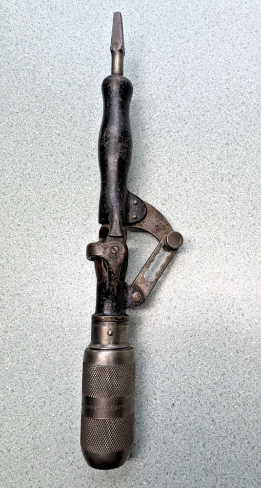 bit brace ANGLE DRILL ATTACHMNET MILLERS FALLS tool early model