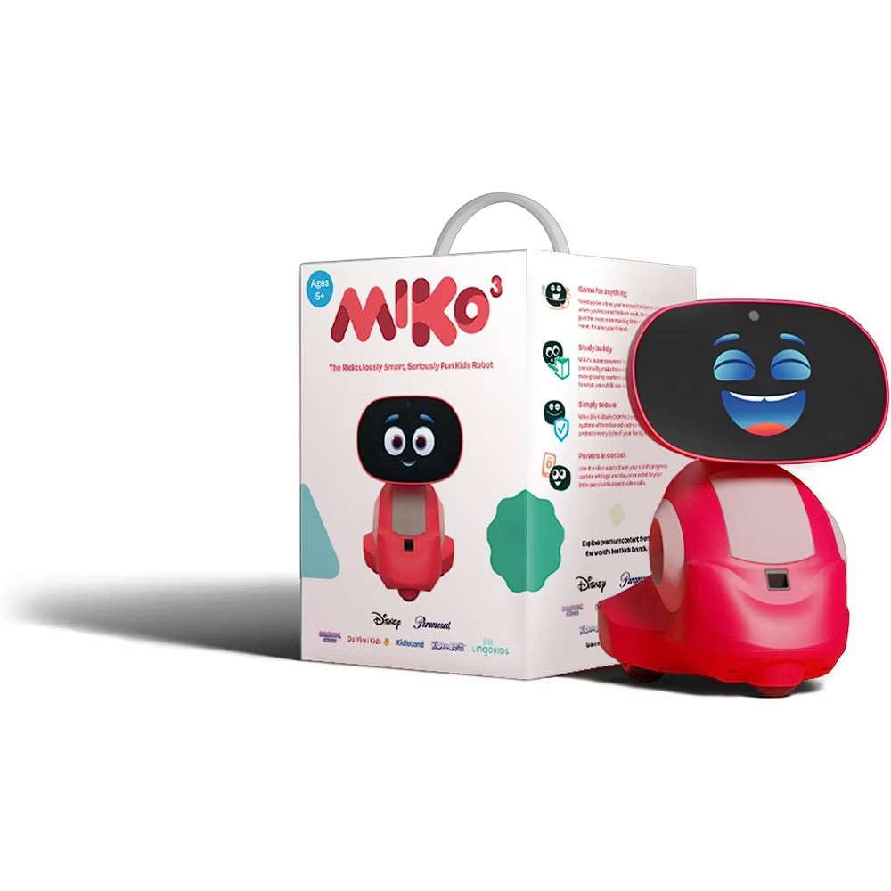 Miko 3: AI-Powered Smart Robot - Red