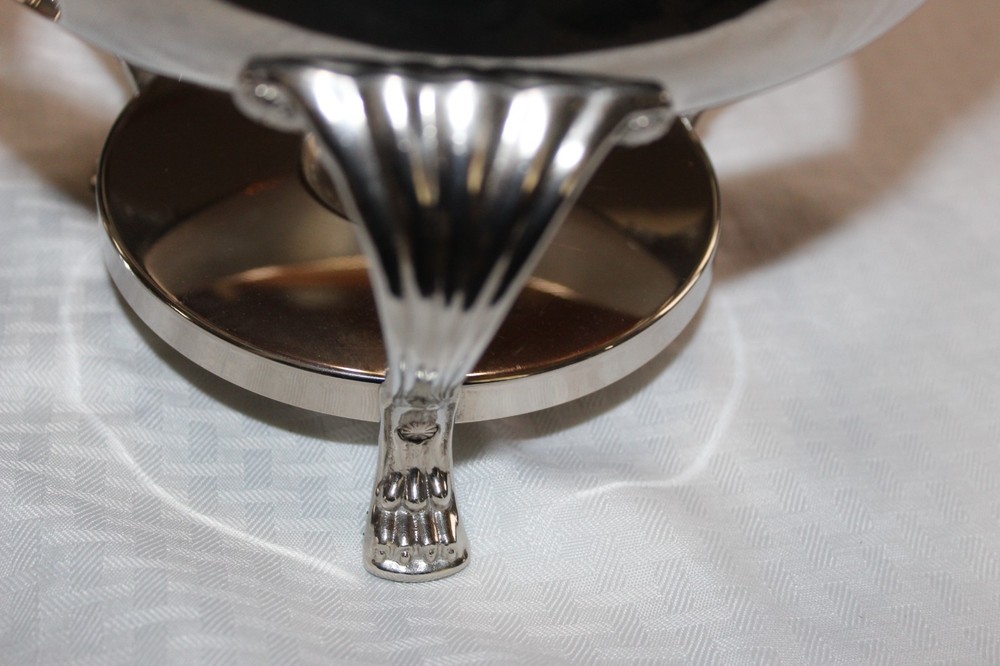Two Ornate Silver Plate Chafing Dishes