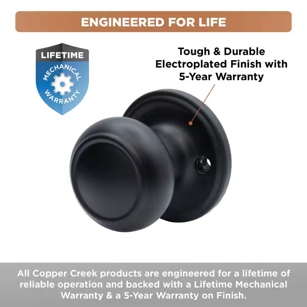 Colonial Black Dummy Door Knob