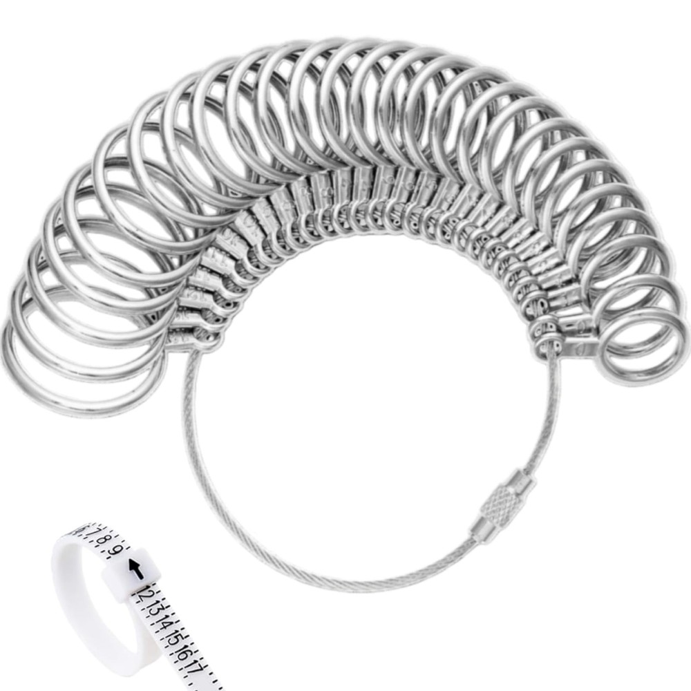Ring Sizing Kit Stainless Steel Sizers for Measuring