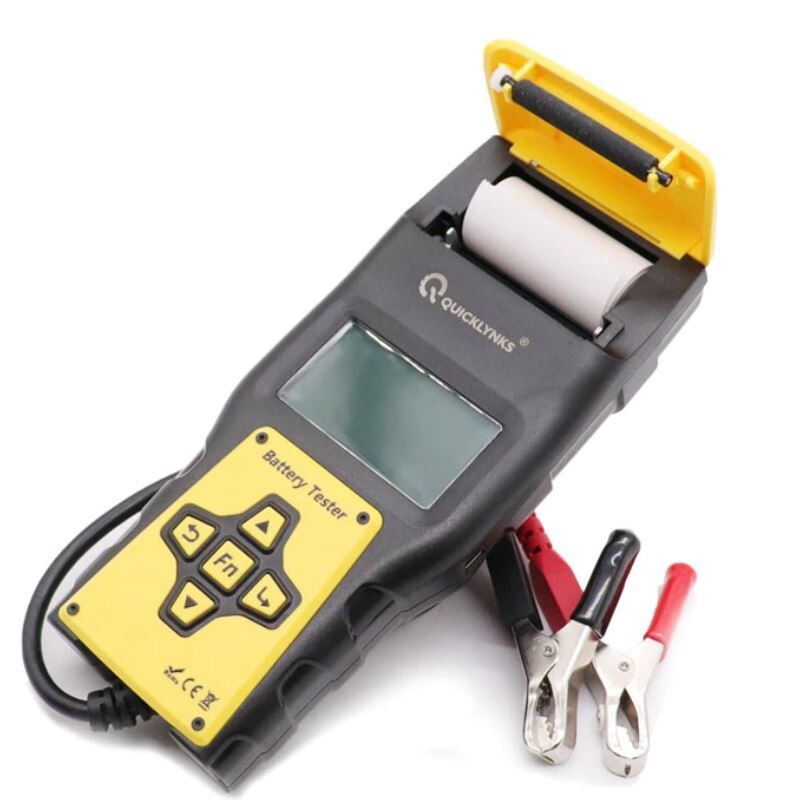 QUICKLYNKS BA1000 Car Battery Tester 12V/24V Battery Analyzer w/ Printer