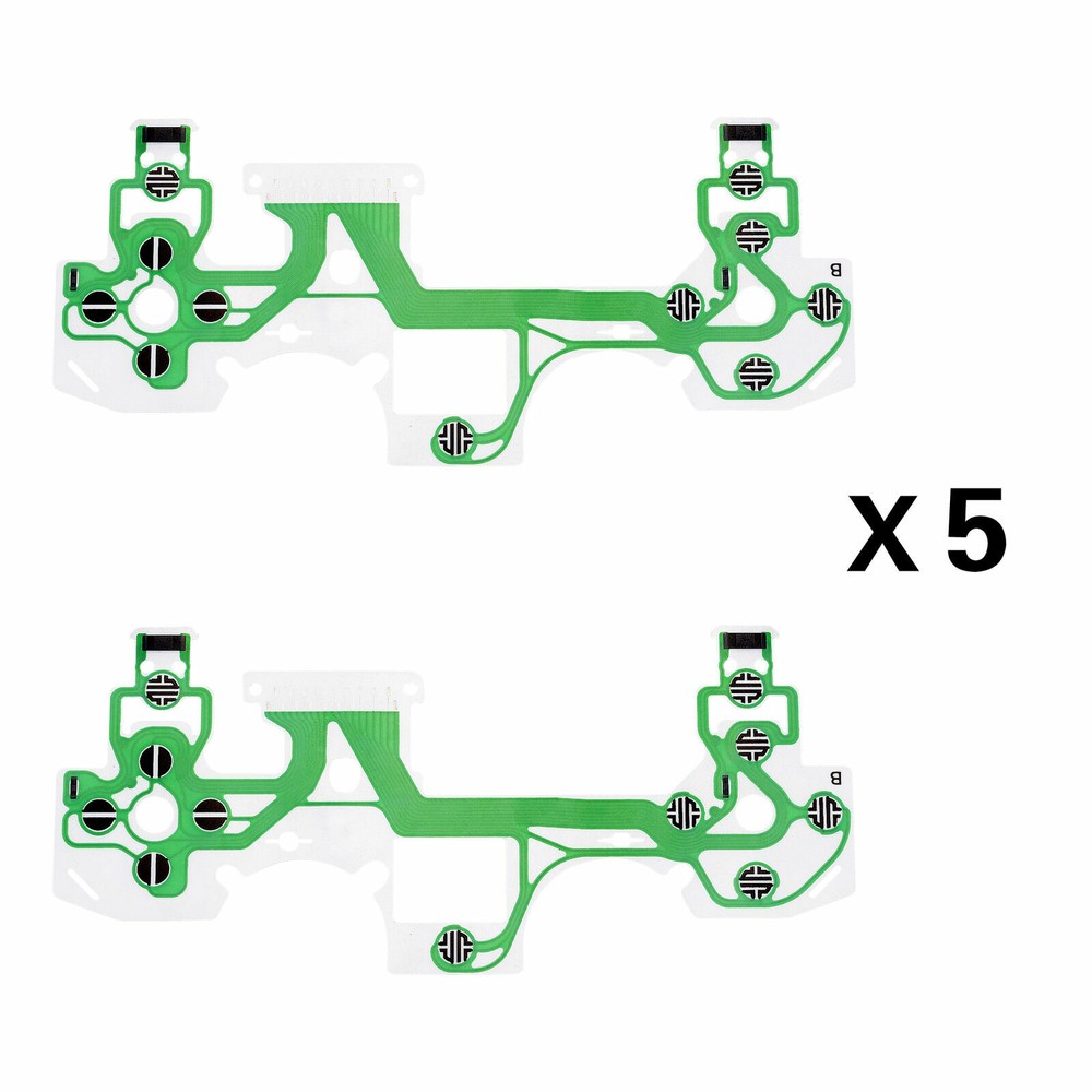 10 Pcs Controller Conductive Films Pad Button Ribbon Flex Cable for PS4 JDM-050