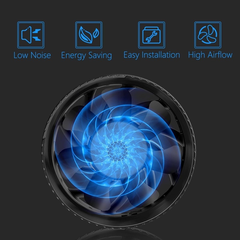 Powerful 6 Inch Inline Fan - Upgrade Controller