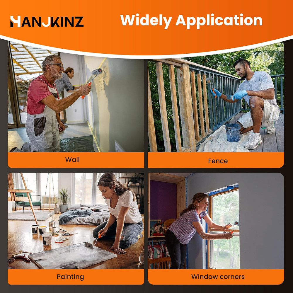 Microfiber Paint Roller 4 Inch, 40 Pack Mini Paint Roller Covers, Small Paint Ro