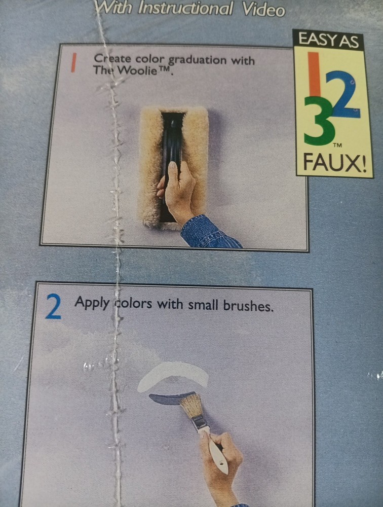 Woolie Cloud Kit Decorative Painting Wall Techniques New Sealed