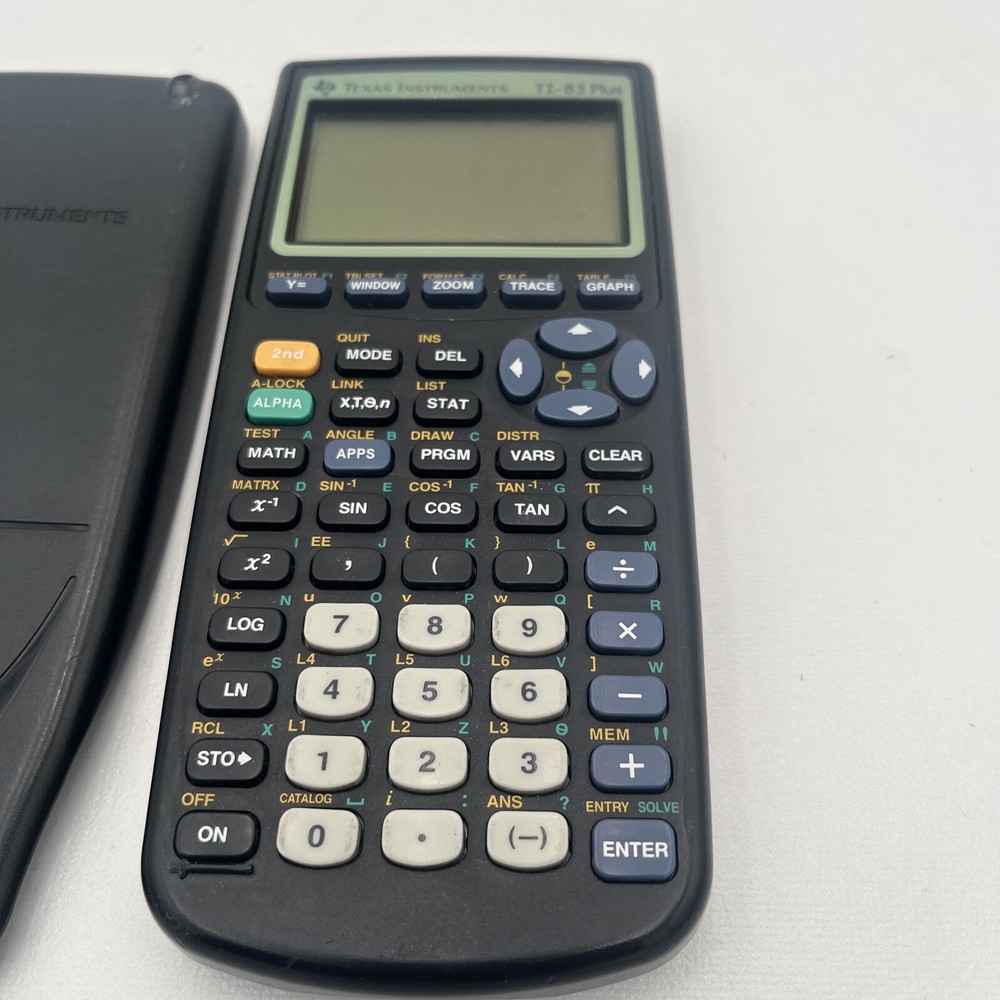 Texas Instruments TI-83 Plus Graphing Calculator with Cover Tested/Working