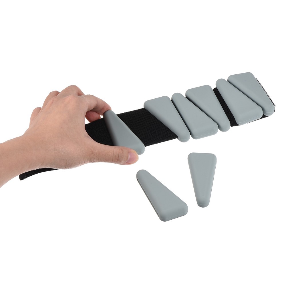 Wrist Ankle Weights Adjustable Silicone Bracelet Wrist Weights Gray
