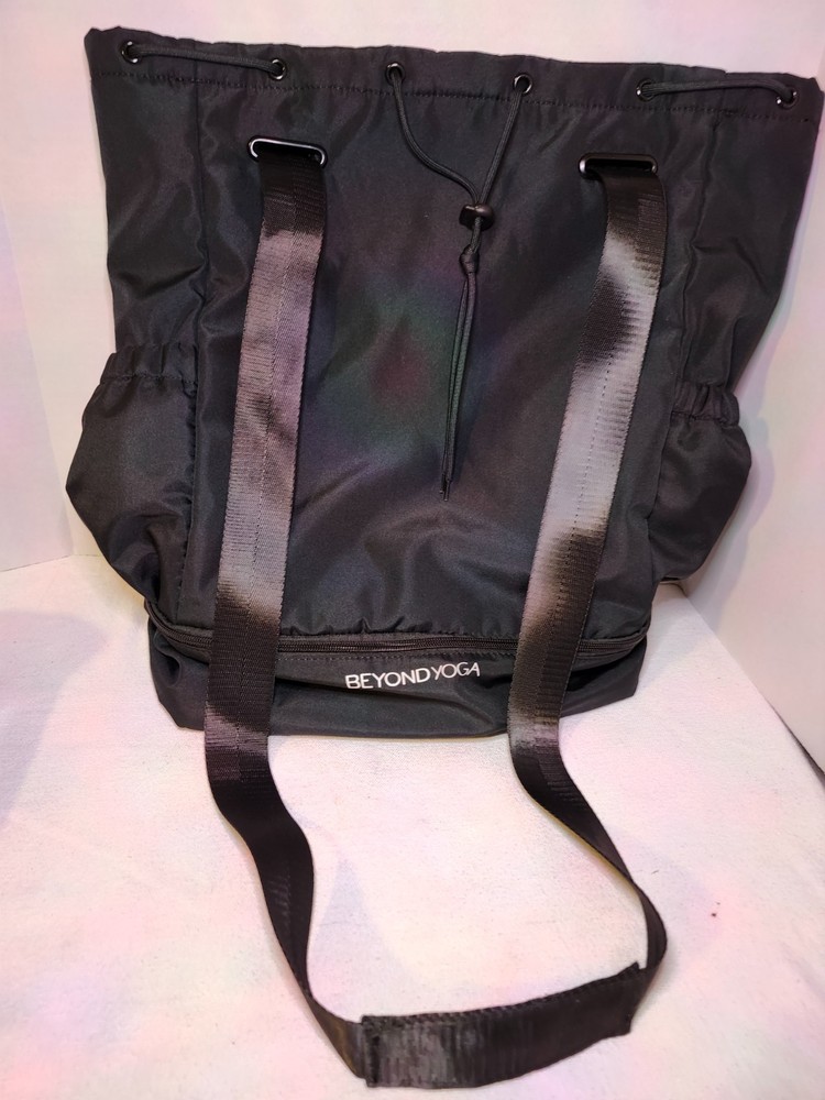 Beyondyoga black drawstring, backpack, shoulder , bag
