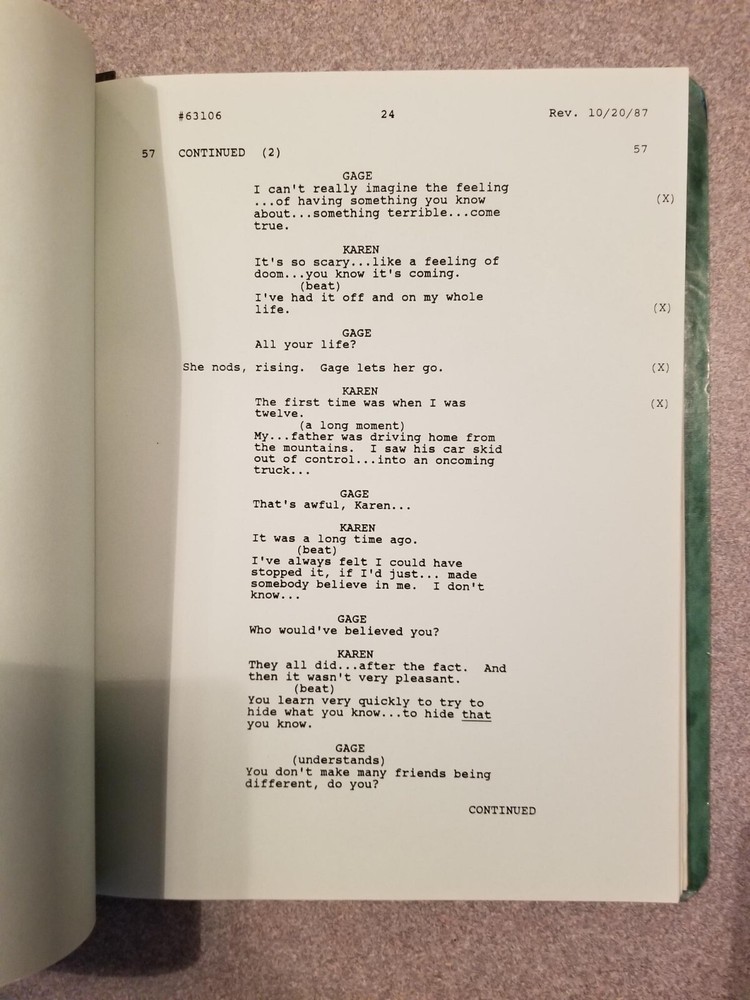 THE EQUALIZER / Robert Eisele 1987 TV Script, Edward Woodward "Gage Story"