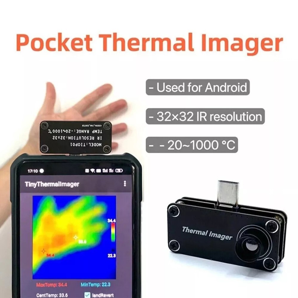For Android Compatible Infrared Thermal Imaging Camera User Friendly Interface