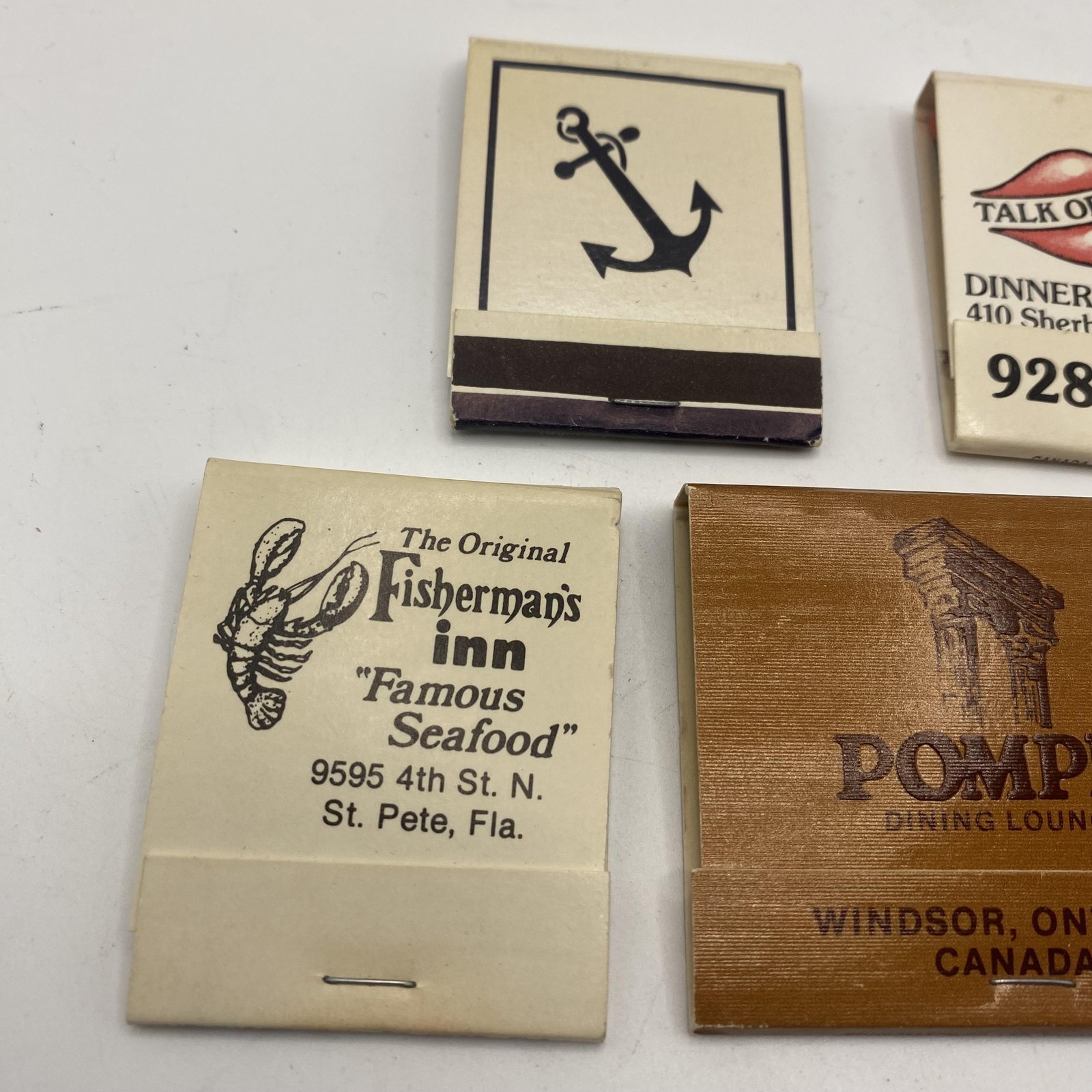 Vintage Restaurant Bar Advertising Matchbooks Lot Of 7 Assorted USA Restaurants