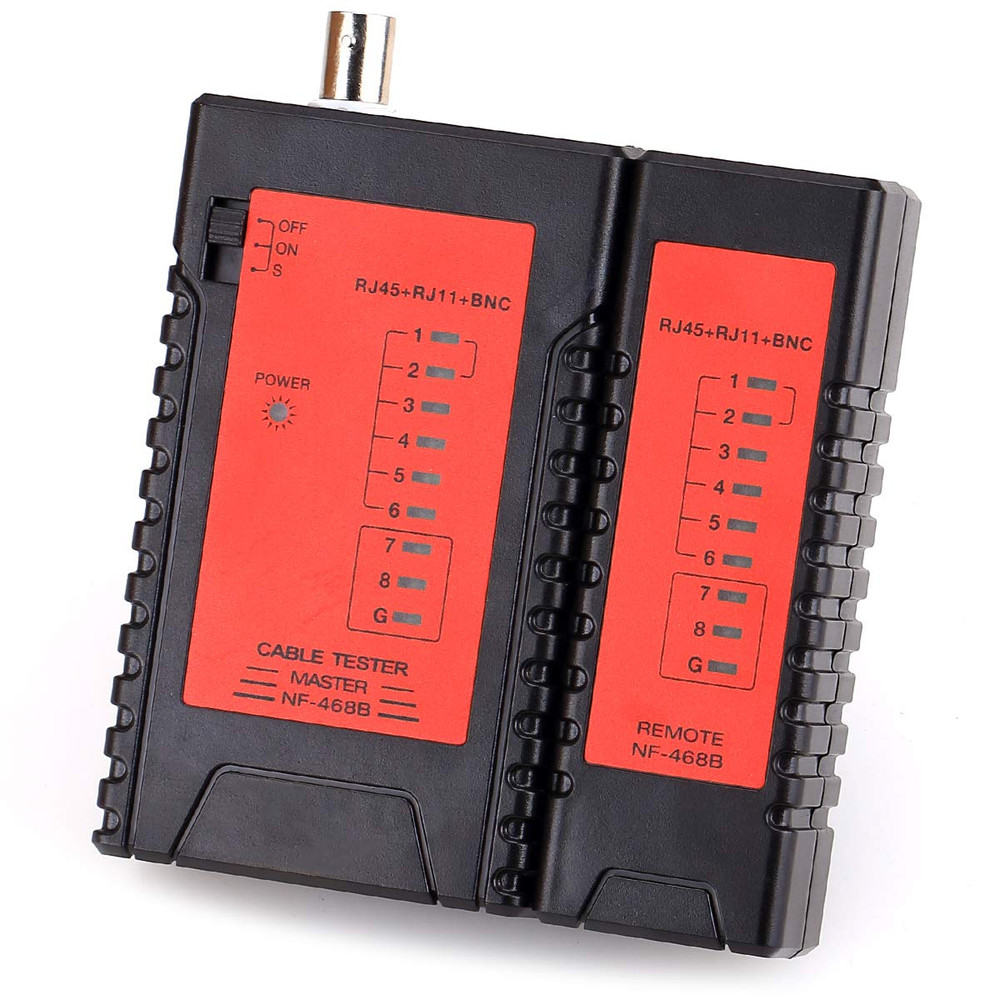 NF468B Network Cable Tester RJ45 RJ11 BNC Cable Tracker Tester Network Ethernet