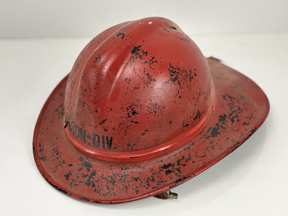Vintage Firefighter Helmet – ARSON DIVISION – Composite Shell – Mid-Century