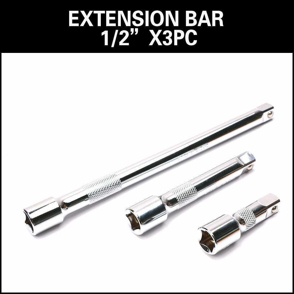 9pc 1/4 3/8 1/2 Drive Extensions Extend Bars Set Ratchet Sockets Wrenches