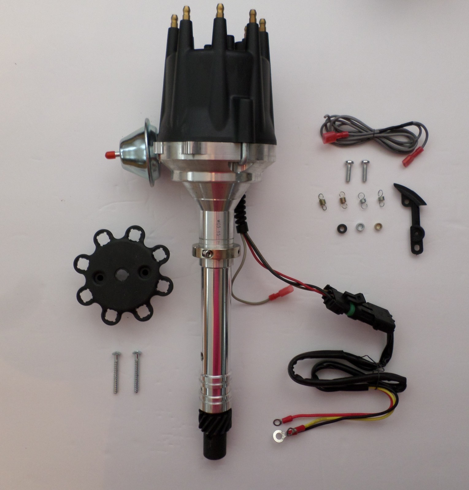 CHEVY Pro Series 350 454 Ready-to-Run Black Small Cap HEI distributor + 50K Coil