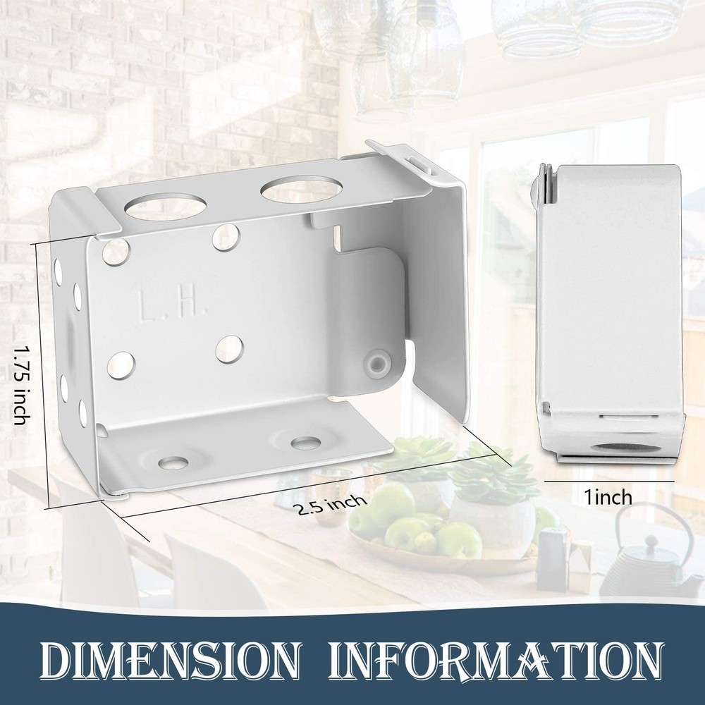 Hotop Blind Brackets 2.5 Inch Low Profile Box Mounting Bracket for Window