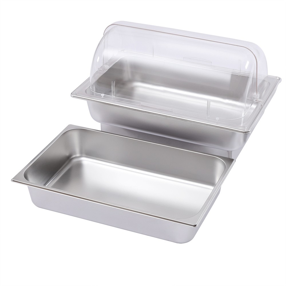 Stainless Steel Electric Buffet Server Warmer Chafing Dish Set Adjustable Temp