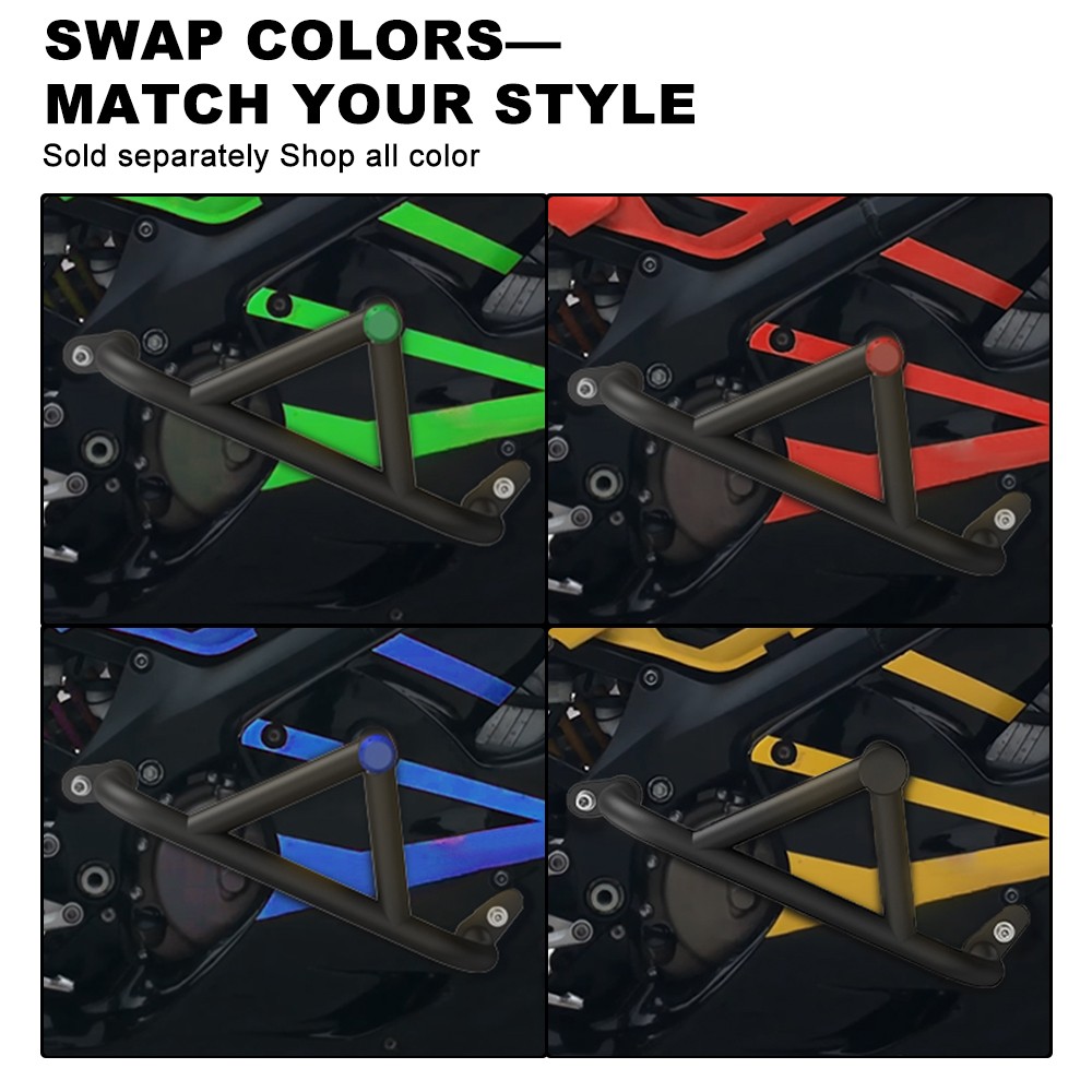 Crash Cage Stunt Engine Protection Bar Black Fit For Honda CBR600F/F4i 1999-2007