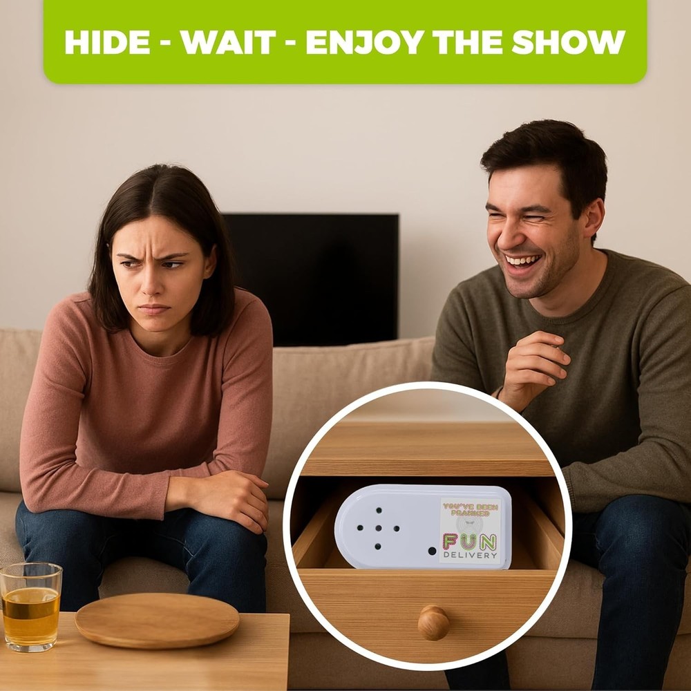 Bleepin' Battery Hidden Smoke Alarm Beep Prank Device