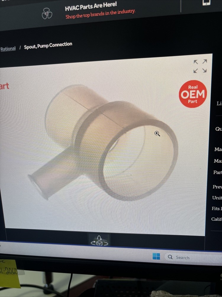 Rational 2118.1000P- Genuine OEM Replacement Part