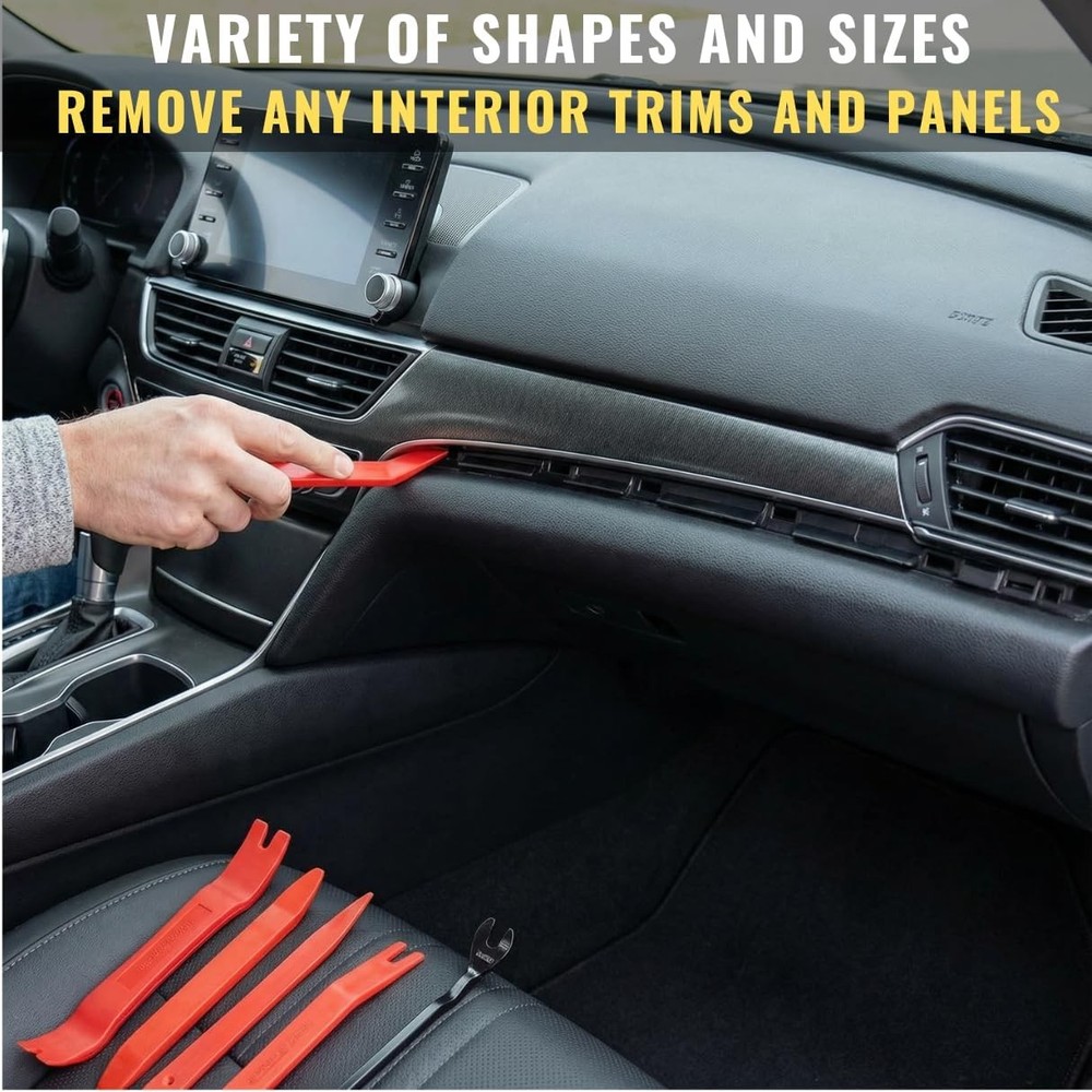 Sunplustrade Auto Trim Removal Tool Set (No Scratch Plastic Pry Tool Kit) - Auto