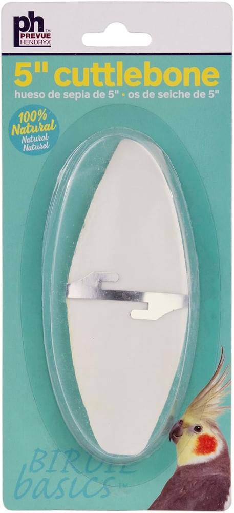 Medium 5-Inch Cuttlebone for Birds Natural Calcium Supplement