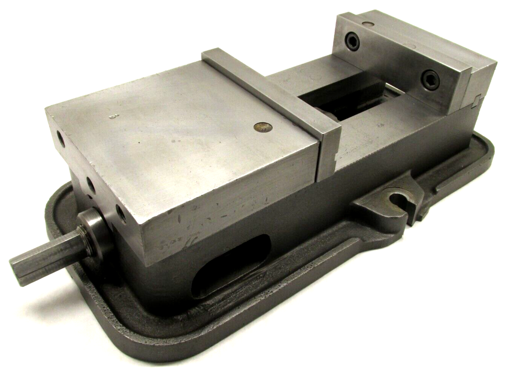 KURT ANGLOCK 6" MILLING MACHINE VISE w/ JAWS & HANDLE - #D60