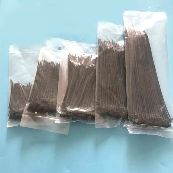500 Piece Assorted Black Zip Ties