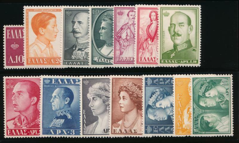 GREECE 604-617 MINT LH