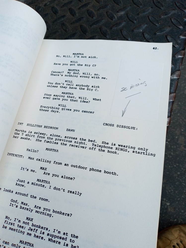 Roy Thinnes Original Script Screenplay The Thrusday Woman