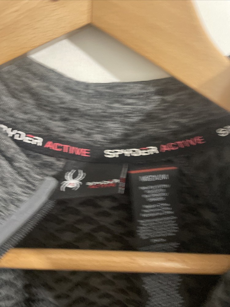 Spyder Active Men 1/4 Zip Pullover | Grey Medium