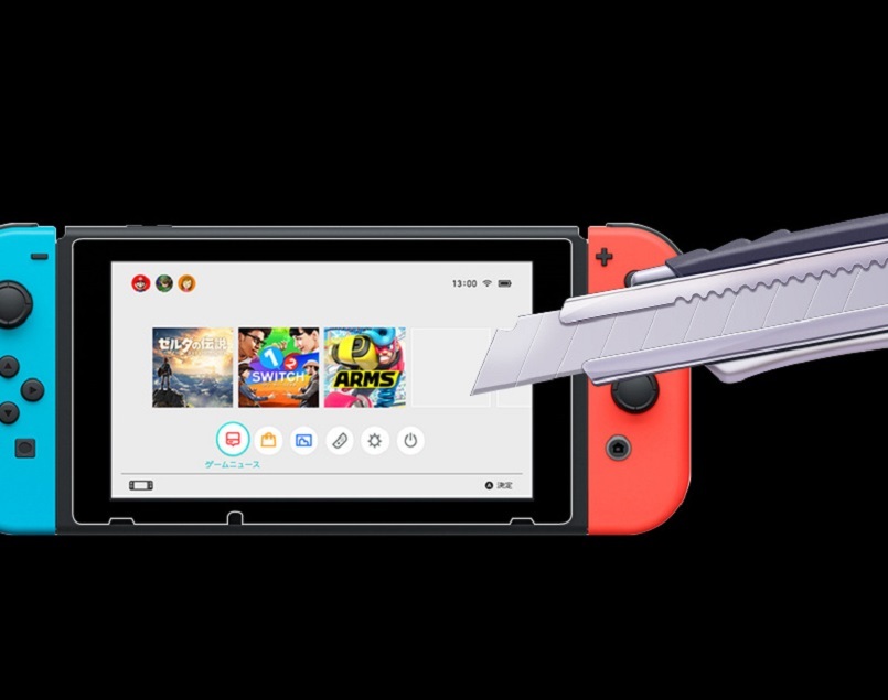 3 x Anti Scratch Tempered Glass Screen Protector For Nintendo Switch Console