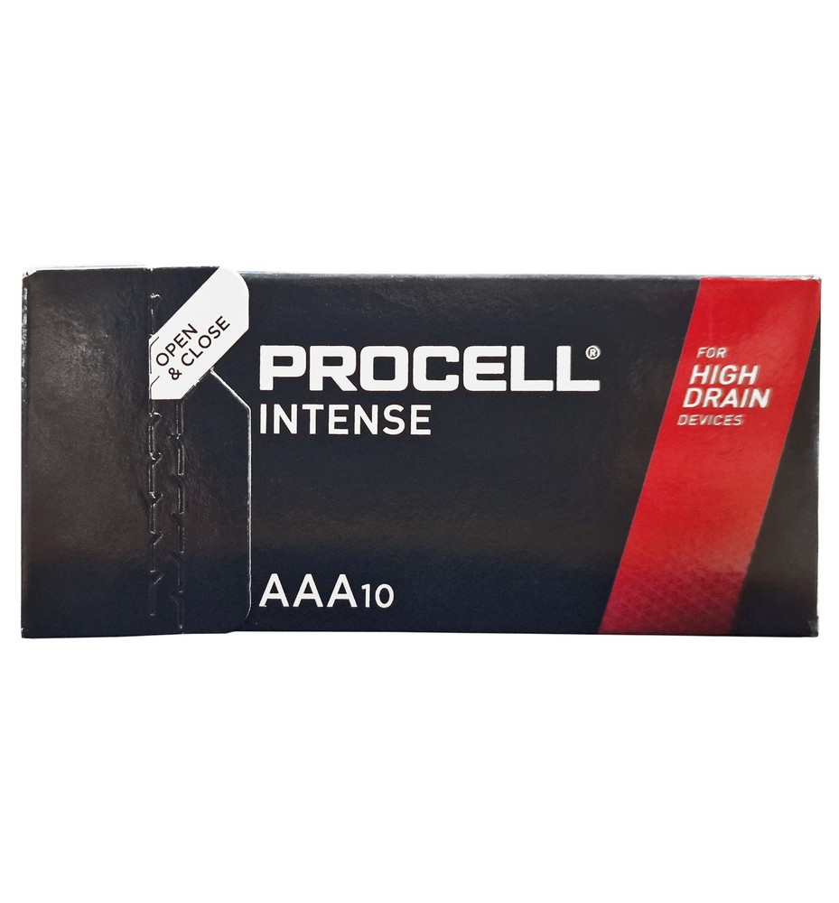 Duracell AAA Batteries Procell Intense Power High Performance Powerful Pack 10x