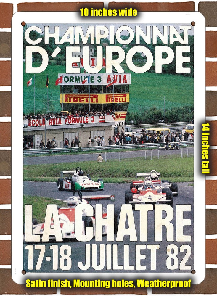 Metal Sign - 1982 La Chatre Racing Program - 10x14 inches