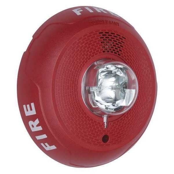 System Sensor Pc4rl Horn Strobe, Marked Fire, Wall Or Ceiling