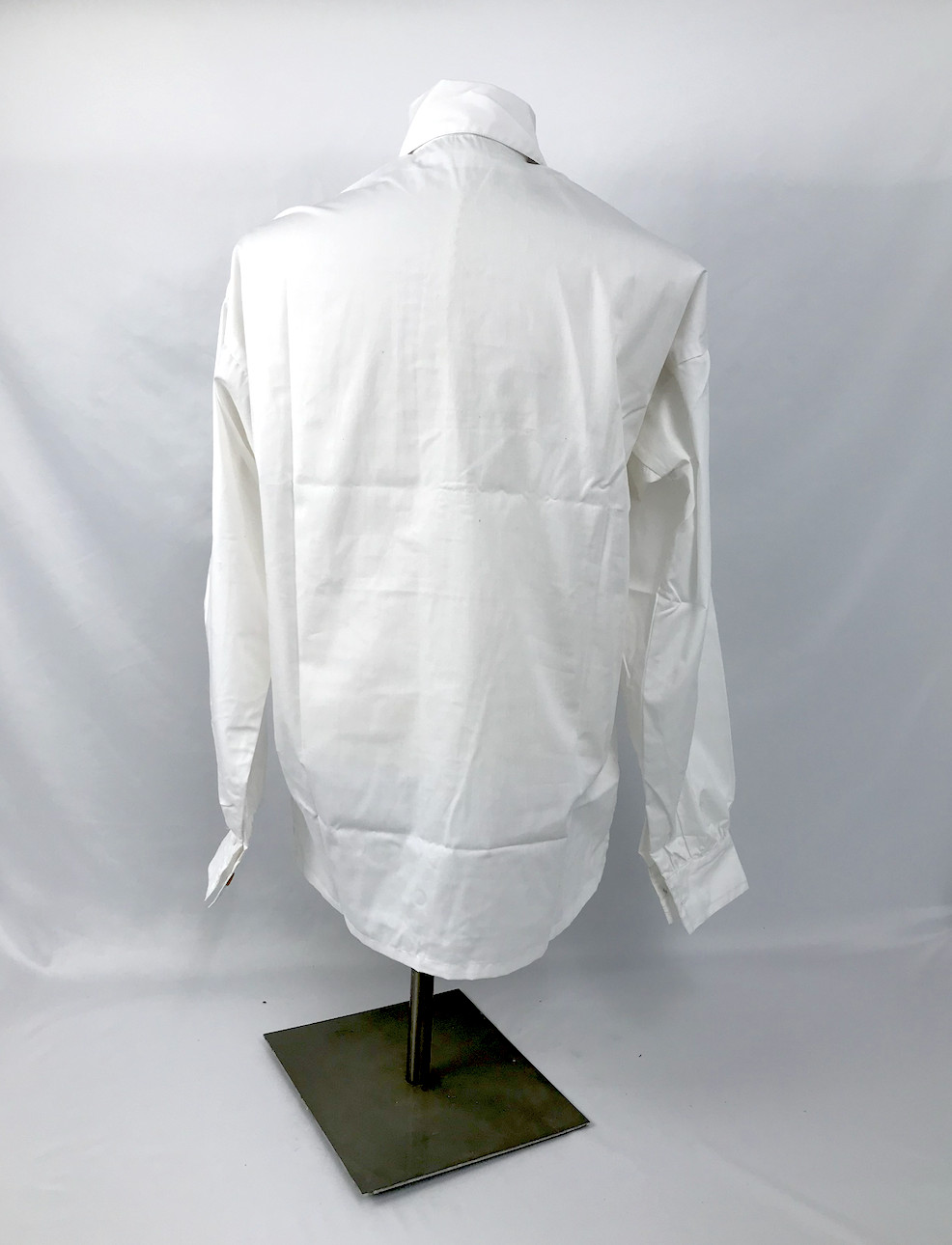 White Shirt with Pleated Front Size XXXL