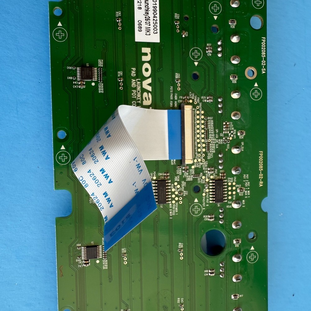 NOVATION LunchKey 25 MK3 Part: Drum Trigger Conductive Pad & Display PCB Board