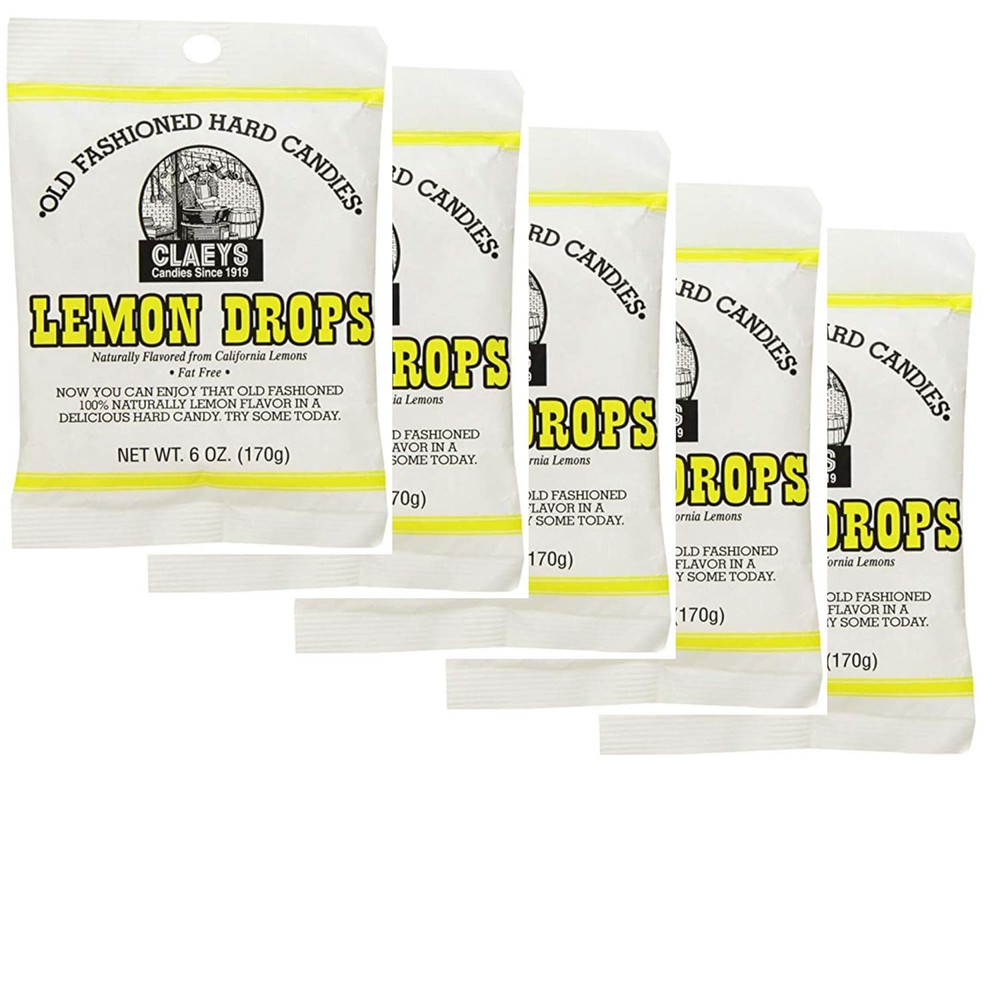 Claey'S Old Fashioned Hard Candy Lemon, 6 Ounce - 5 Pack
