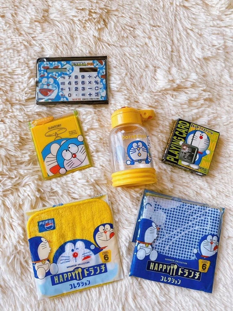 Doraemon Seasoning Container Dranchi Calculator Playing Card Appendix Rare