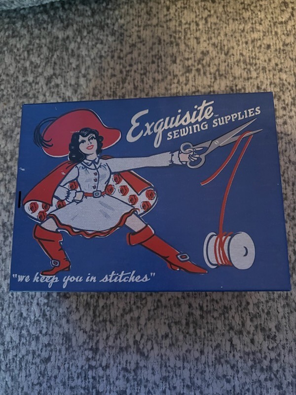 Vintage Sewing Supply Box