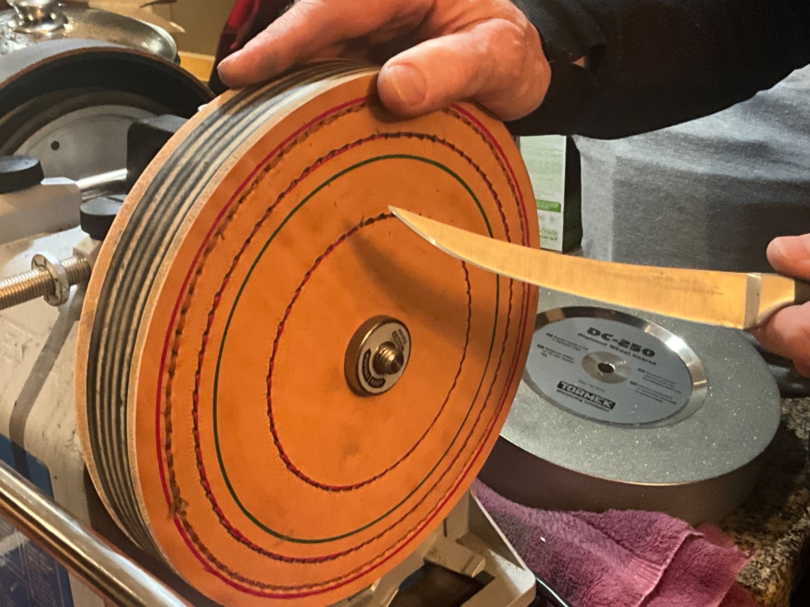 10 inch leather honing wheel for Tormek 8