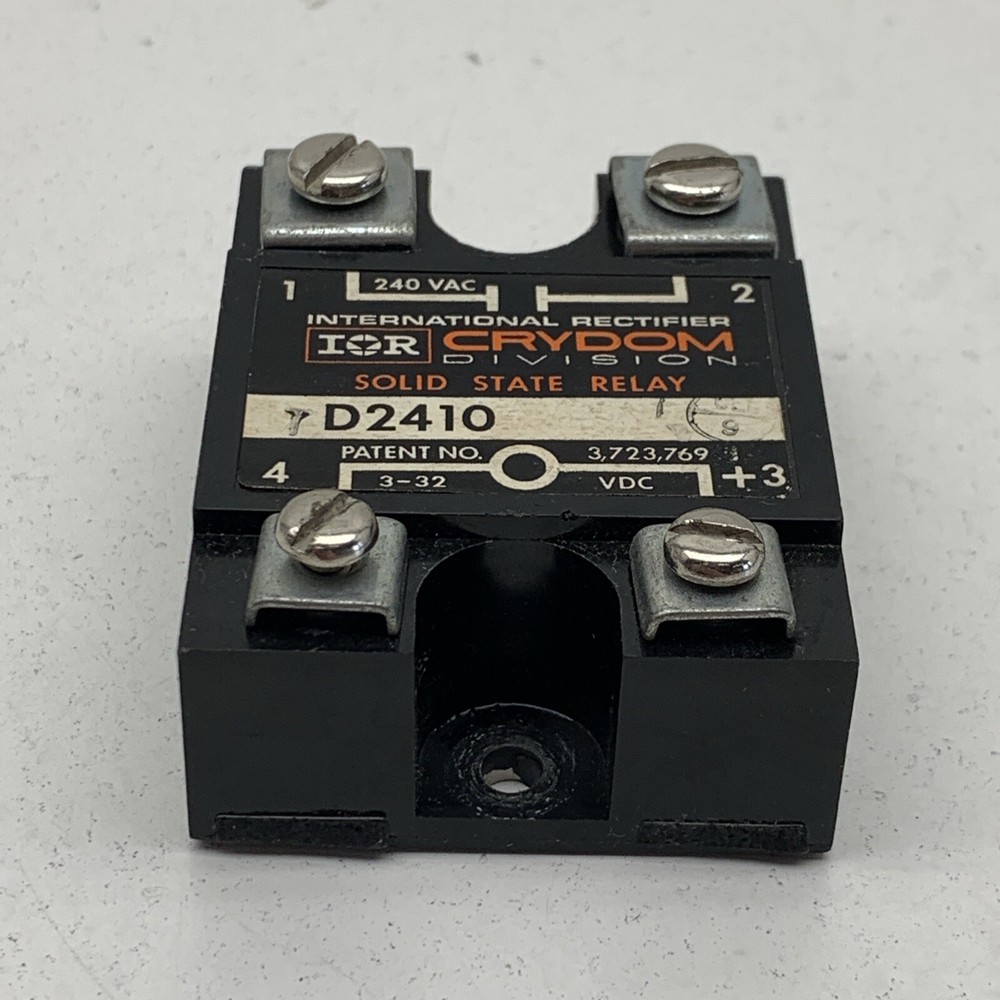 Crydom D2410 Solid State Relay 240VAC Contacts, 3-32VDC Coil