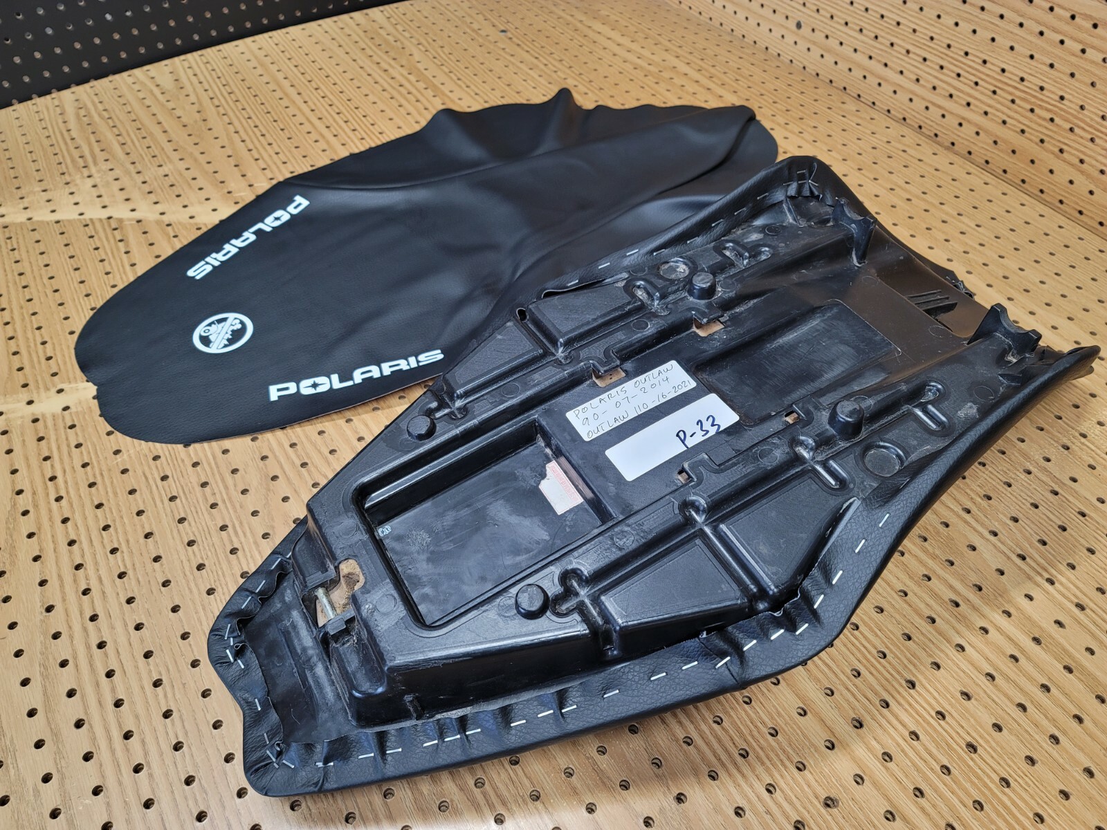 POLARIS OUTLAW 90 POLARIS OUTLAW110 SEAT COVER 2007 TO 2011 (BLACK) [P*-33]