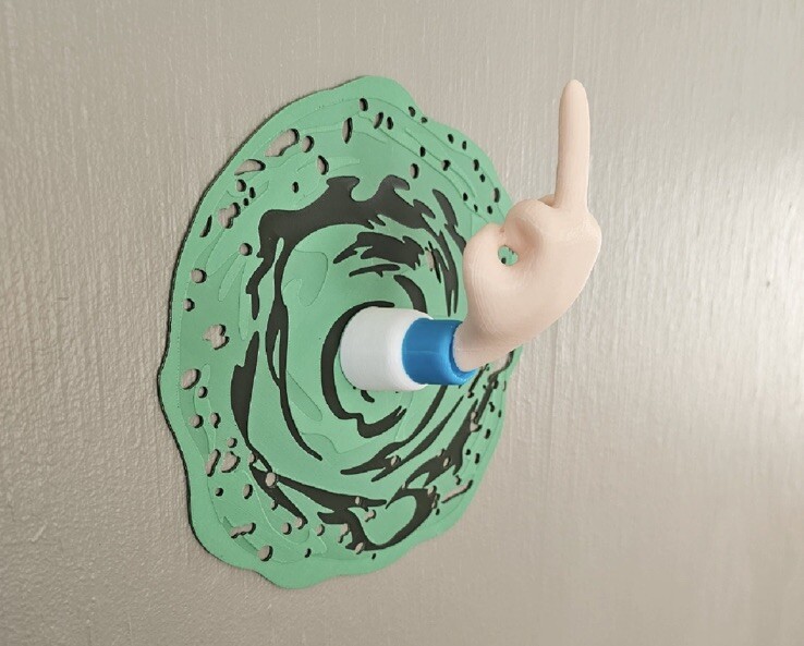 Rick And Morty Wall Mounted Headphone Holder