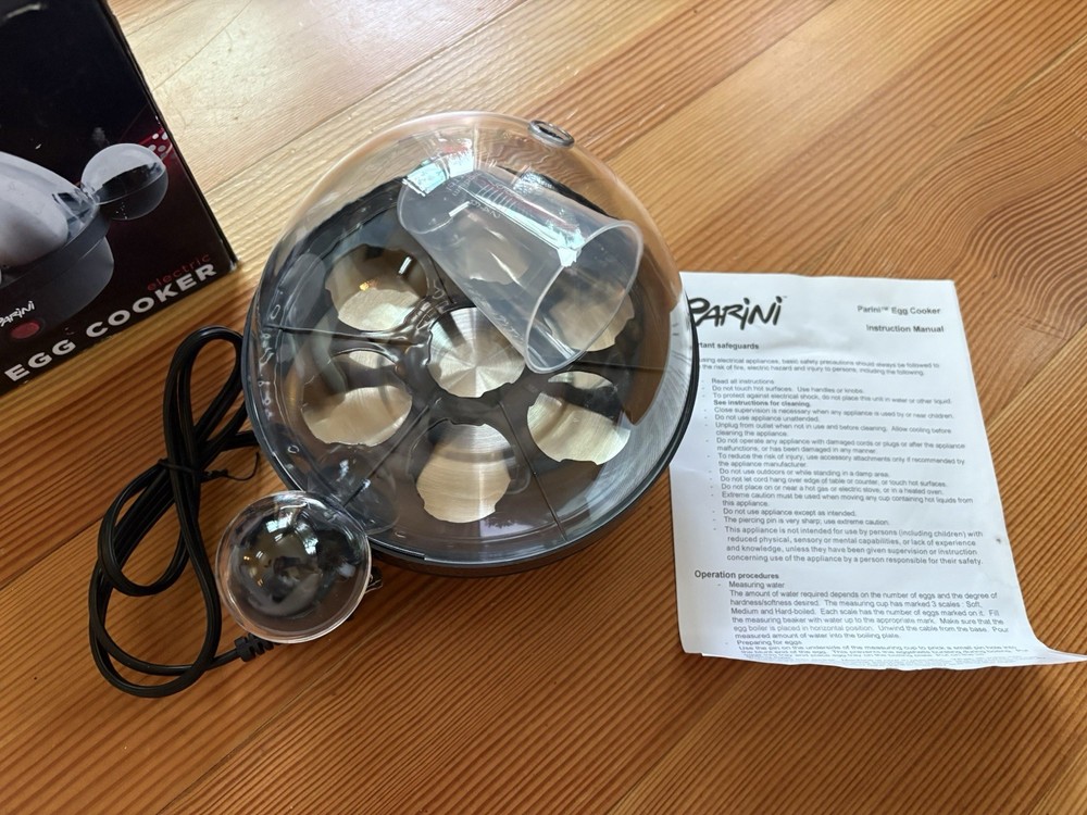 Parini Electric Egg Cooker Cook 1-7 Eggs