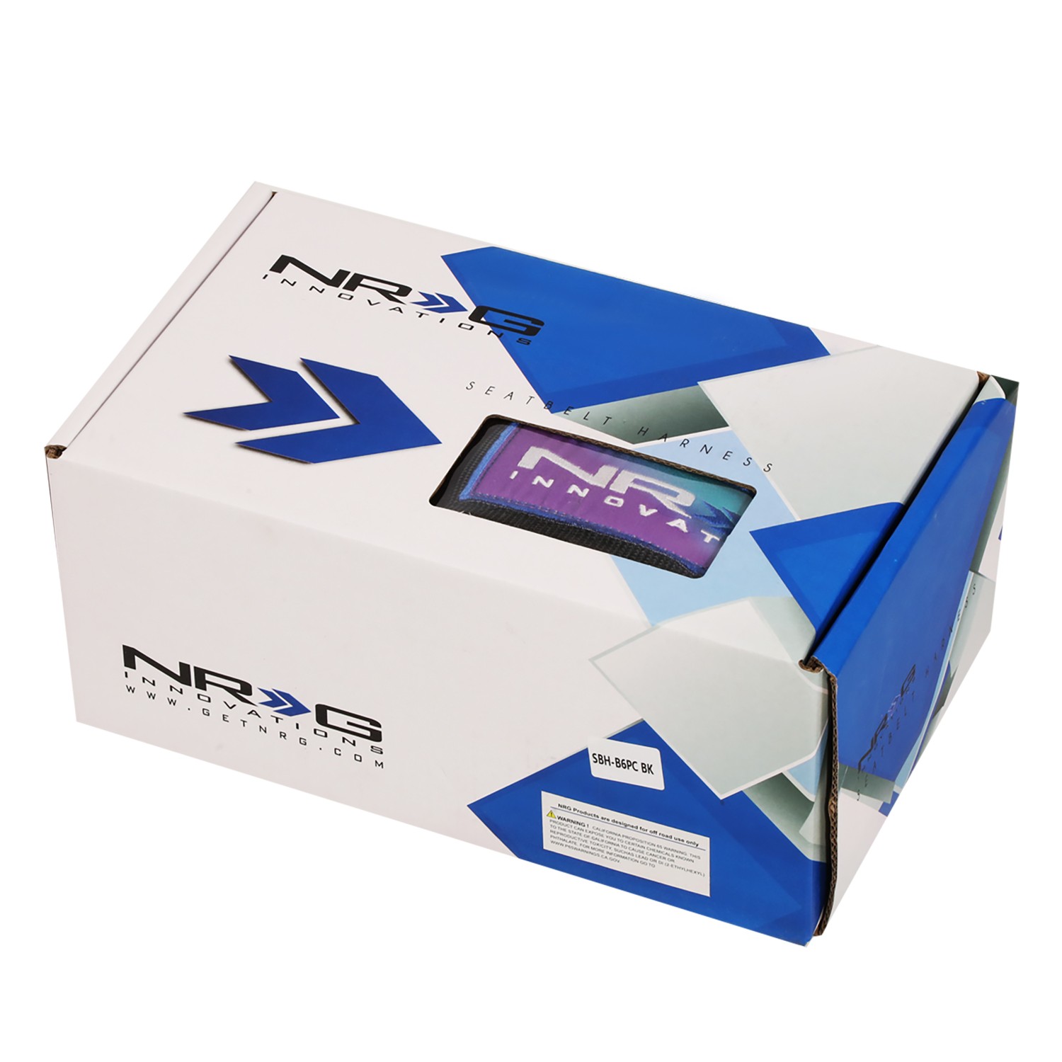 NRG INNOVATIONS SBH-B6PCBK 5-POINT 3"WIDTH SEAT BELT HARNESS W/CAM LOCK BUCKLE