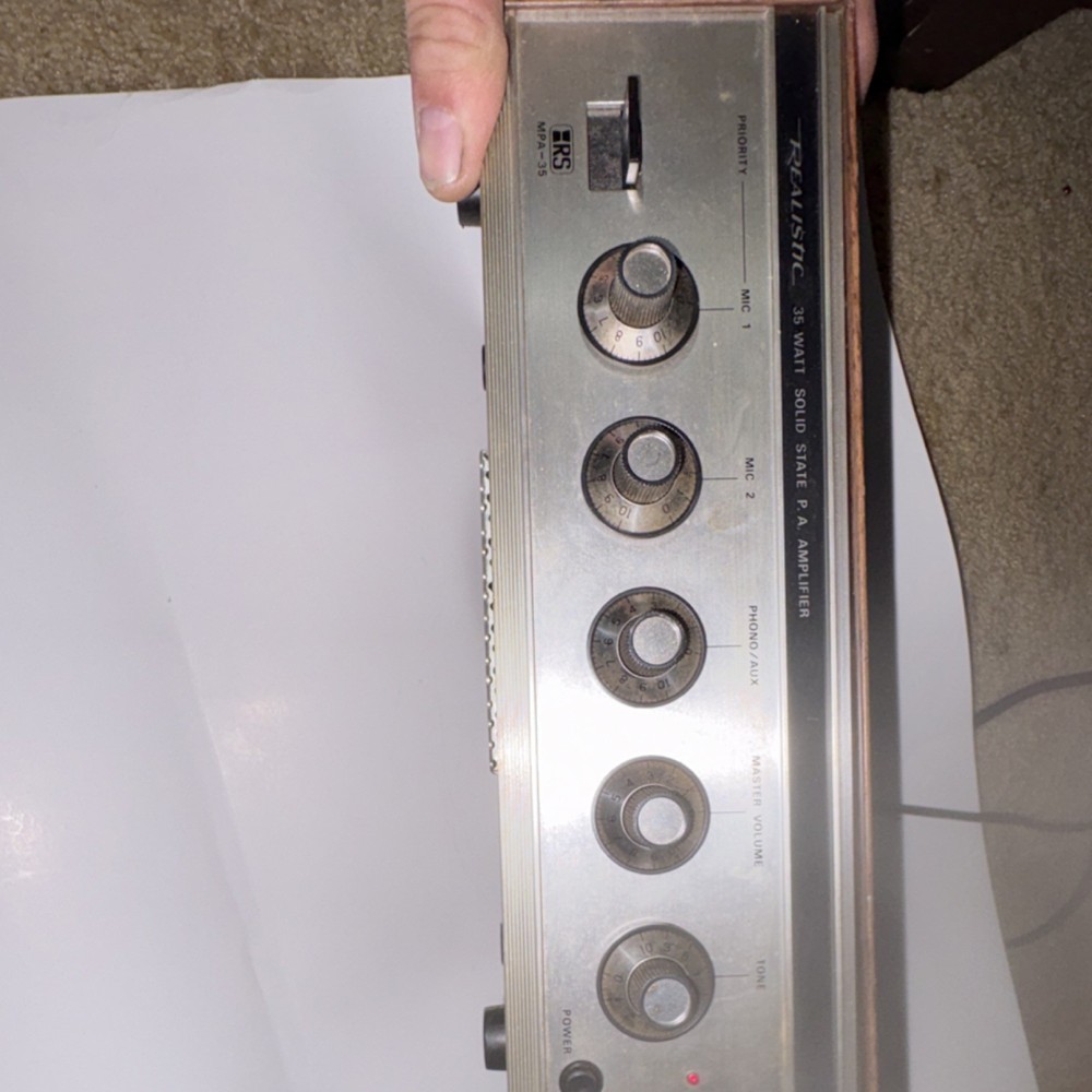 Realistic MPA-35 35 Watt Solid State PA Amplifier Power Amplifier